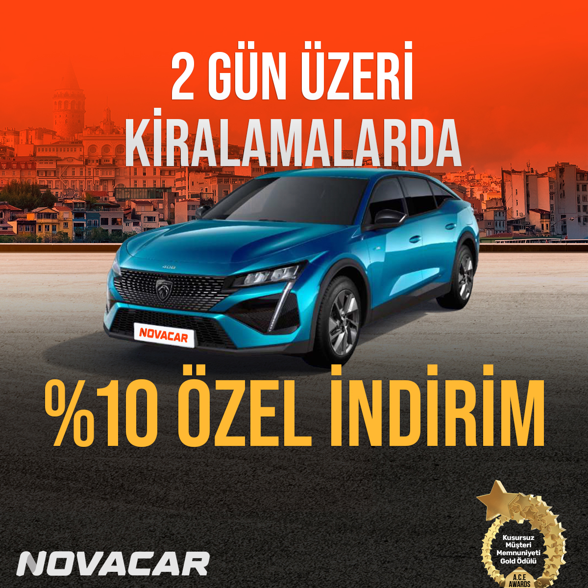 2 Gün Üzeri Kiralamalara %10 Özel İndirim!